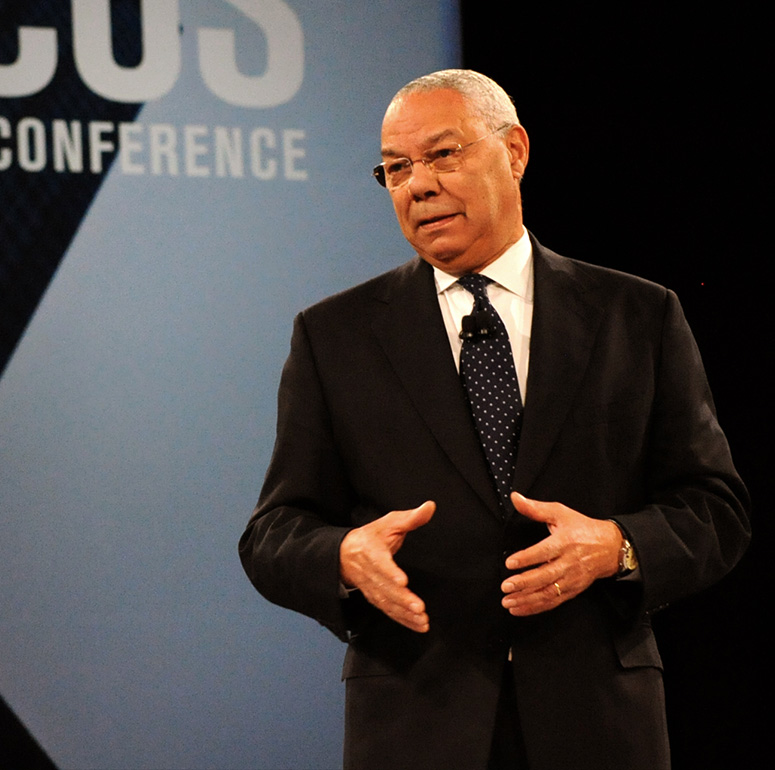 Colin Powell as speaker at corporate event